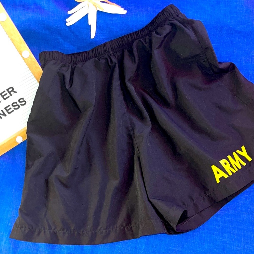 US Military Army APFU PT Shorts Physical Fitness Uniform Black Small NWOT - Picture 1 of 4